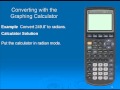 Converting Between Degrees and Radians