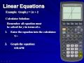 Graph A linear Equation