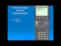 Partial Fractions